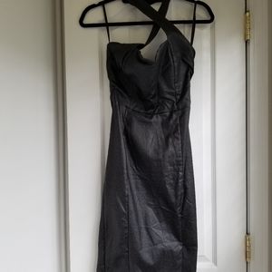 Collectif vintage style wiggle black sparkle dress